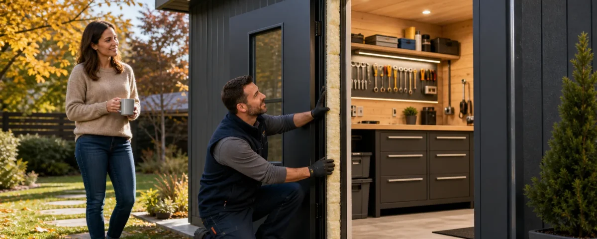 How Insulated Sheds Work When Fall Nights Turn Cold