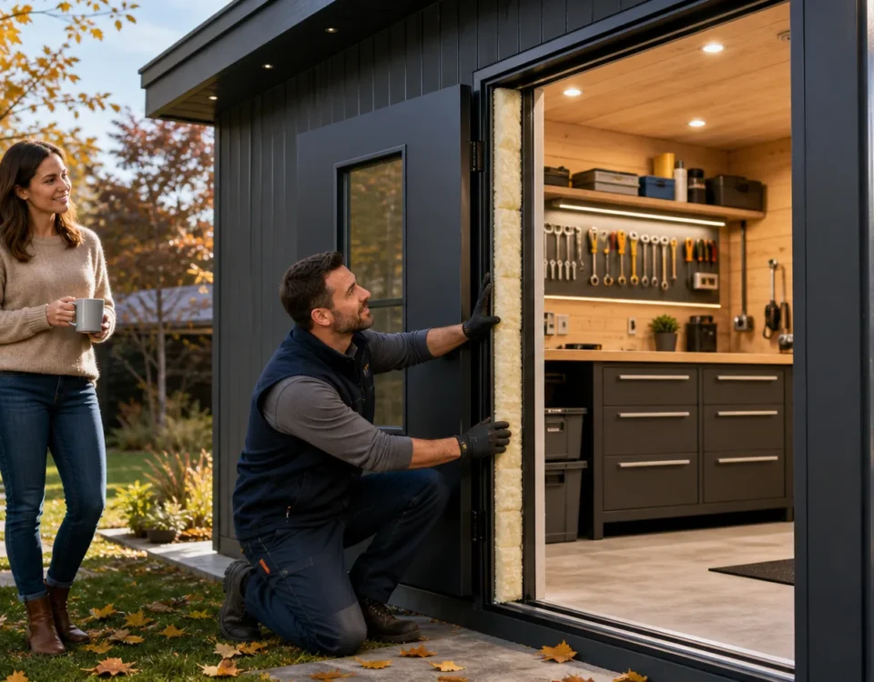 How Insulated Sheds Work When Fall Nights Turn Cold